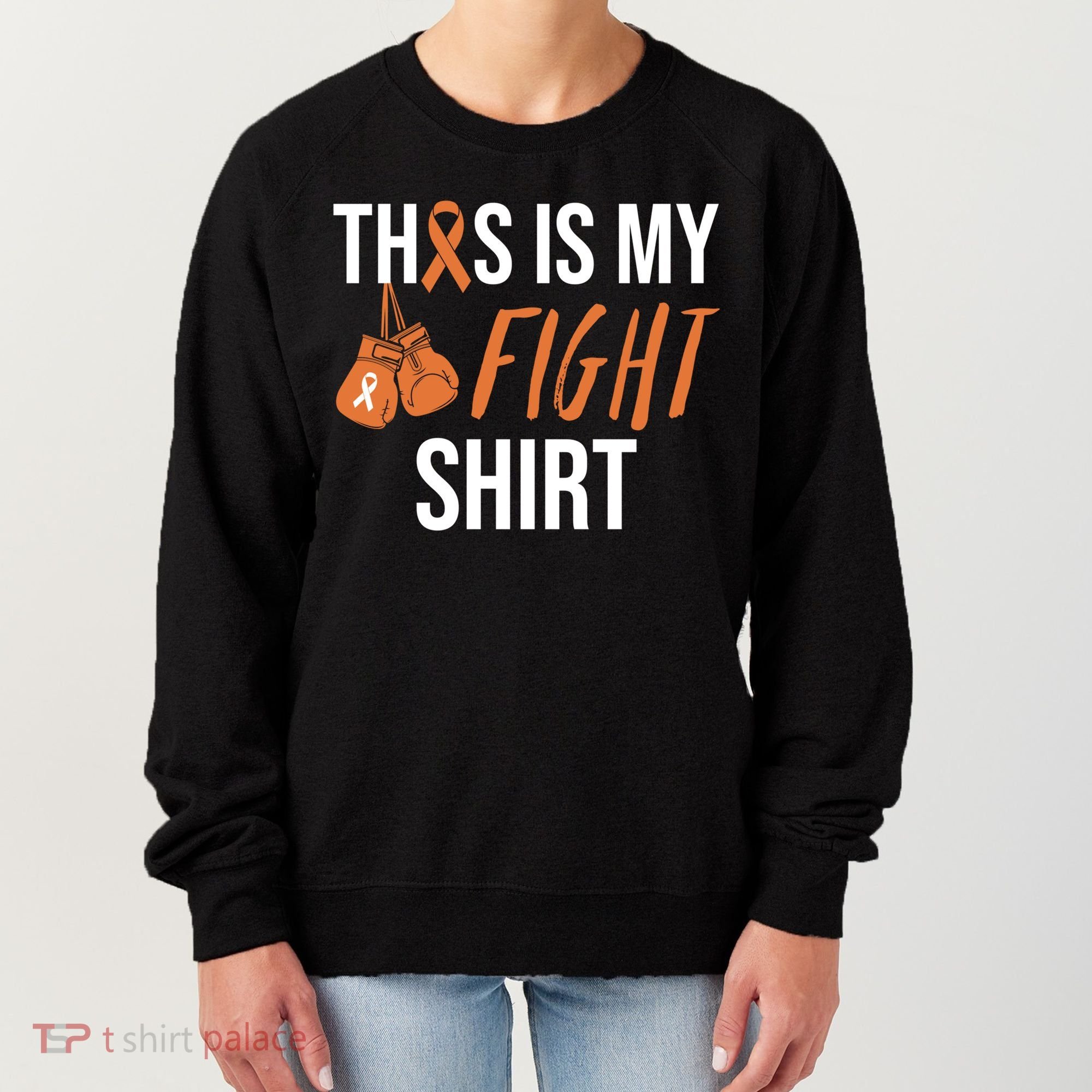 Kidney Cancer Awareness Orange Ribbon Gift Women's Sweatshirt
