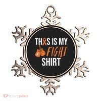 Kidney Cancer Awareness Orange Ribbon Gift Ornament thumb 0