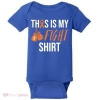 Kidney Cancer Awareness Orange Ribbon Gift Baby Bodysuit thumb 0