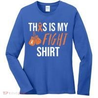 Kidney Cancer Awareness Orange Ribbon Gift Women's Long Sleeve Shirt thumb 0