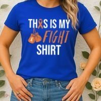 Kidney Cancer Awareness Orange Ribbon Gift Women's T-Shirt thumb 2