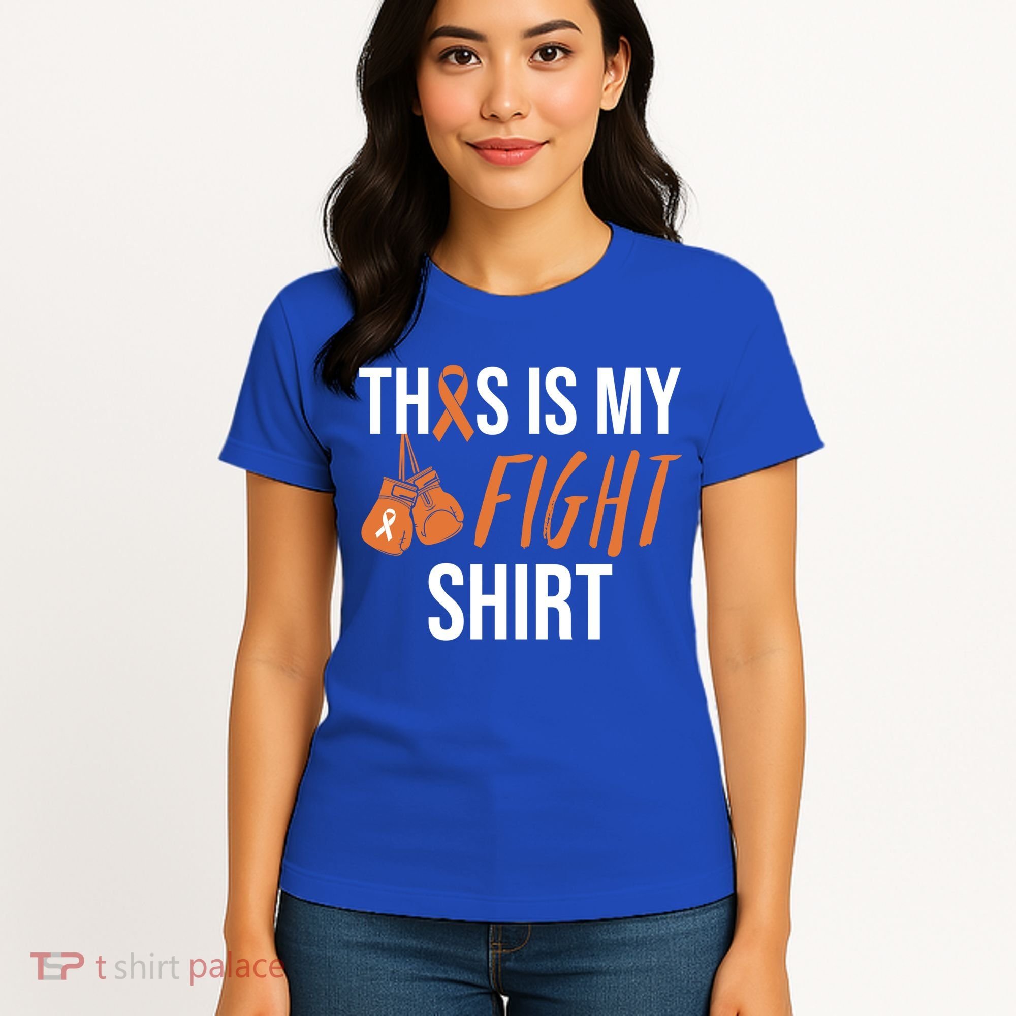 Kidney Cancer Awareness Orange Ribbon Gift Women's T-Shirt