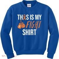 Kidney Cancer Awareness Orange Ribbon Gift Kids Sweatshirt thumb 0