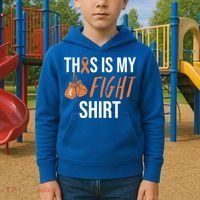 Kidney Cancer Awareness Orange Ribbon Gift Kids Hoodie thumb 2