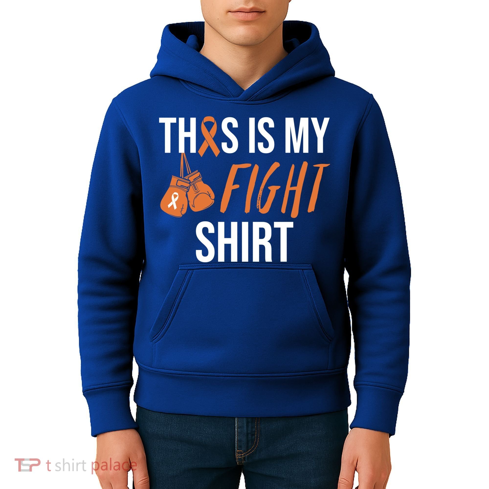 Kidney Cancer Awareness Orange Ribbon Gift Kids Hoodie