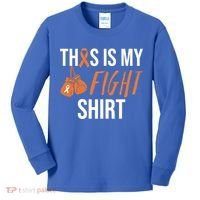 Kidney Cancer Awareness Orange Ribbon Gift Kids Long Sleeve Shirt thumb 0