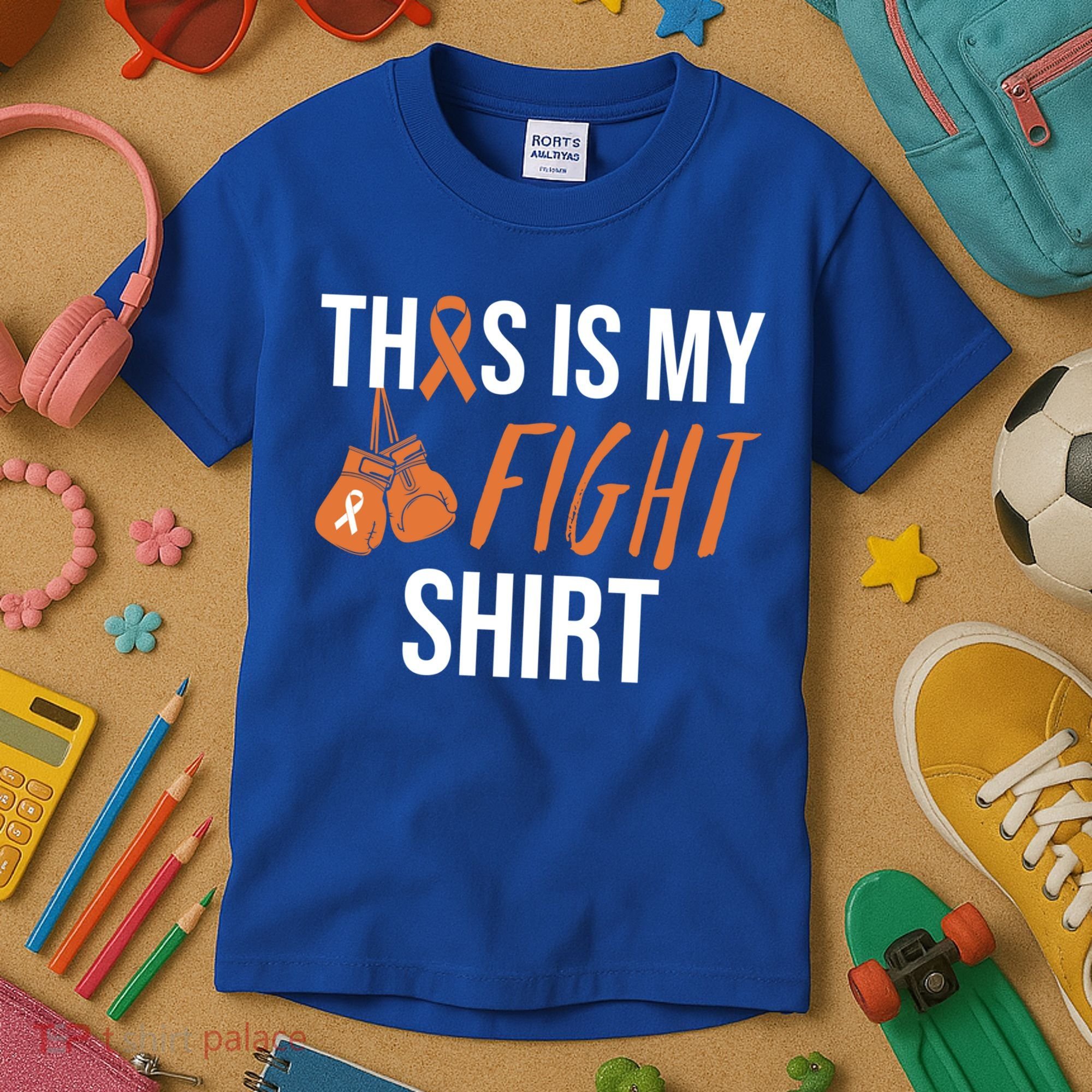 Kidney Cancer Awareness Orange Ribbon Gift Kids T-Shirt