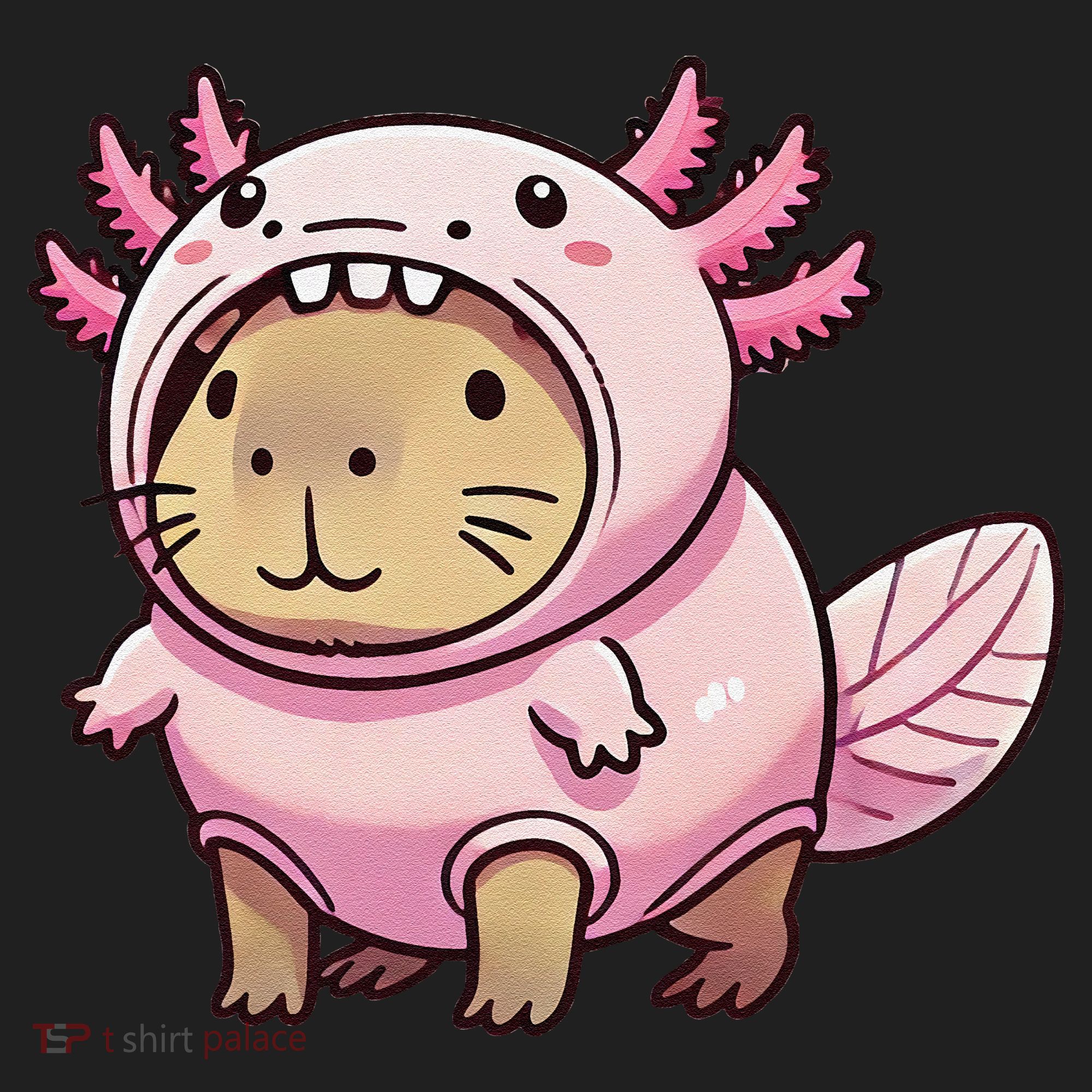 Kawaii Capybara Axolotl Women's Sweatshirt