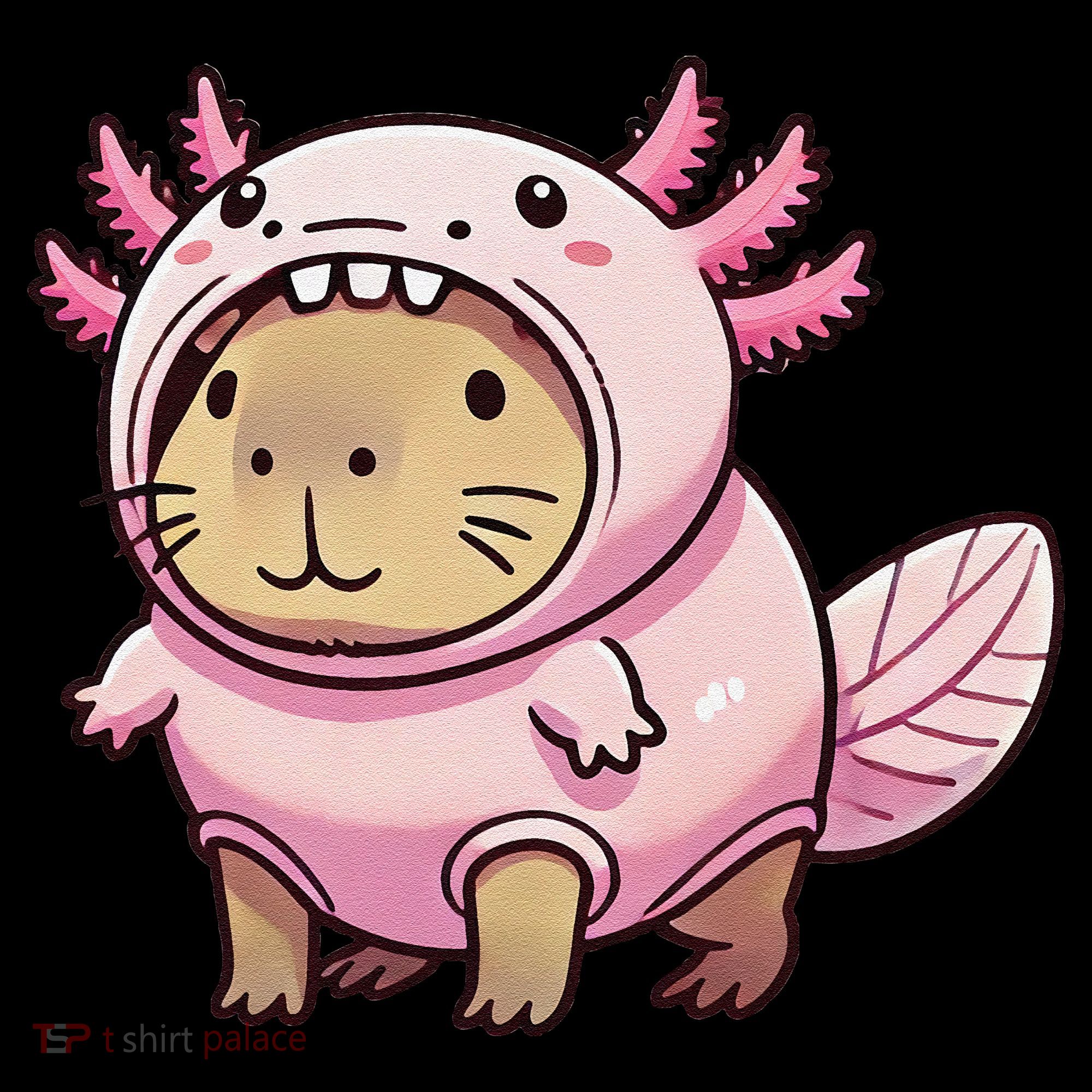 Kawaii Capybara Axolotl Apron