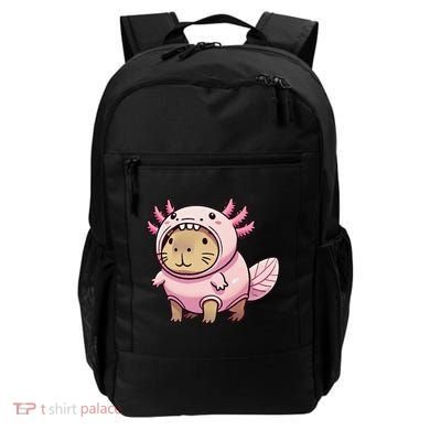 Kawaii Capybara Axolotl Backpack