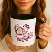 Kawaii Capybara Axolotl Coffee Mug thumb 3