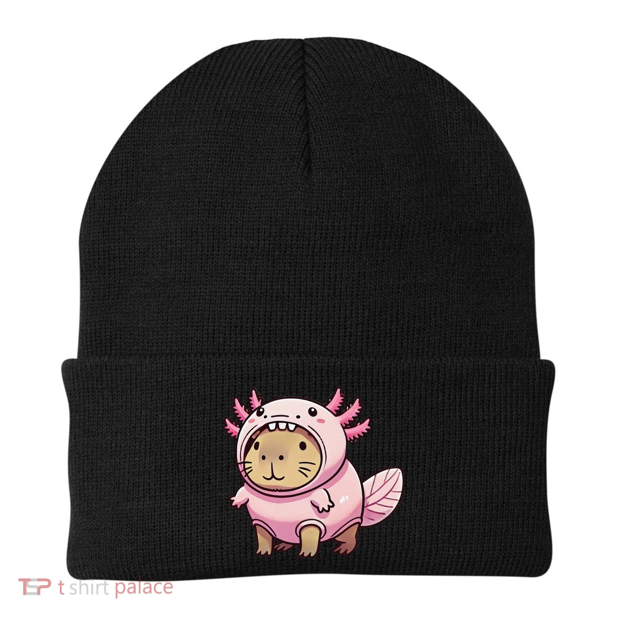 Kawaii Capybara Axolotl Beanie