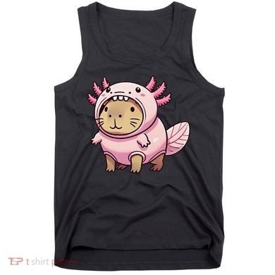 Kawaii Capybara Axolotl Tank Top
