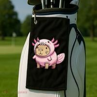 Kawaii Capybara Axolotl Golf Towel thumb 2