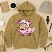 Kawaii Capybara Axolotl Hoodie thumb 3
