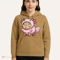 Kawaii Capybara Axolotl Hoodie thumb 5