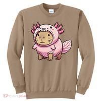 Kawaii Capybara Axolotl Sweatshirt thumb 0