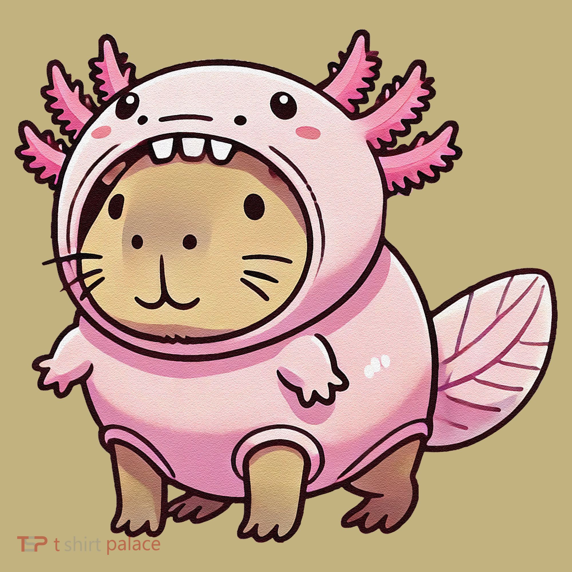 Kawaii Capybara Axolotl Sweatshirt