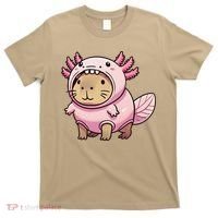 Kawaii Capybara Axolotl T-Shirt thumb 0
