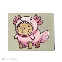 Kawaii Capybara Axolotl Mousepad thumb 0