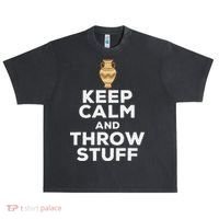 Keep Calm And Throw Stuff Pottery Ceramic Potter Ceramicist Urban Oversized Heavyweight T-Shirt thumb 0