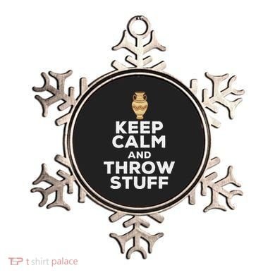 Keep Calm And Throw Stuff Pottery Ceramic Potter Ceramicist Ornament