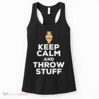Keep Calm And Throw Stuff Pottery Ceramic Potter Ceramicist Women's Tank Top thumb 0