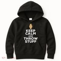 Keep Calm And Throw Stuff Pottery Ceramic Potter Ceramicist Kids Hoodie thumb 0