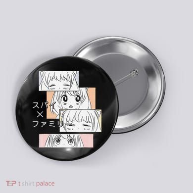 Kawaii Cute Anya Family x Spy  Button
