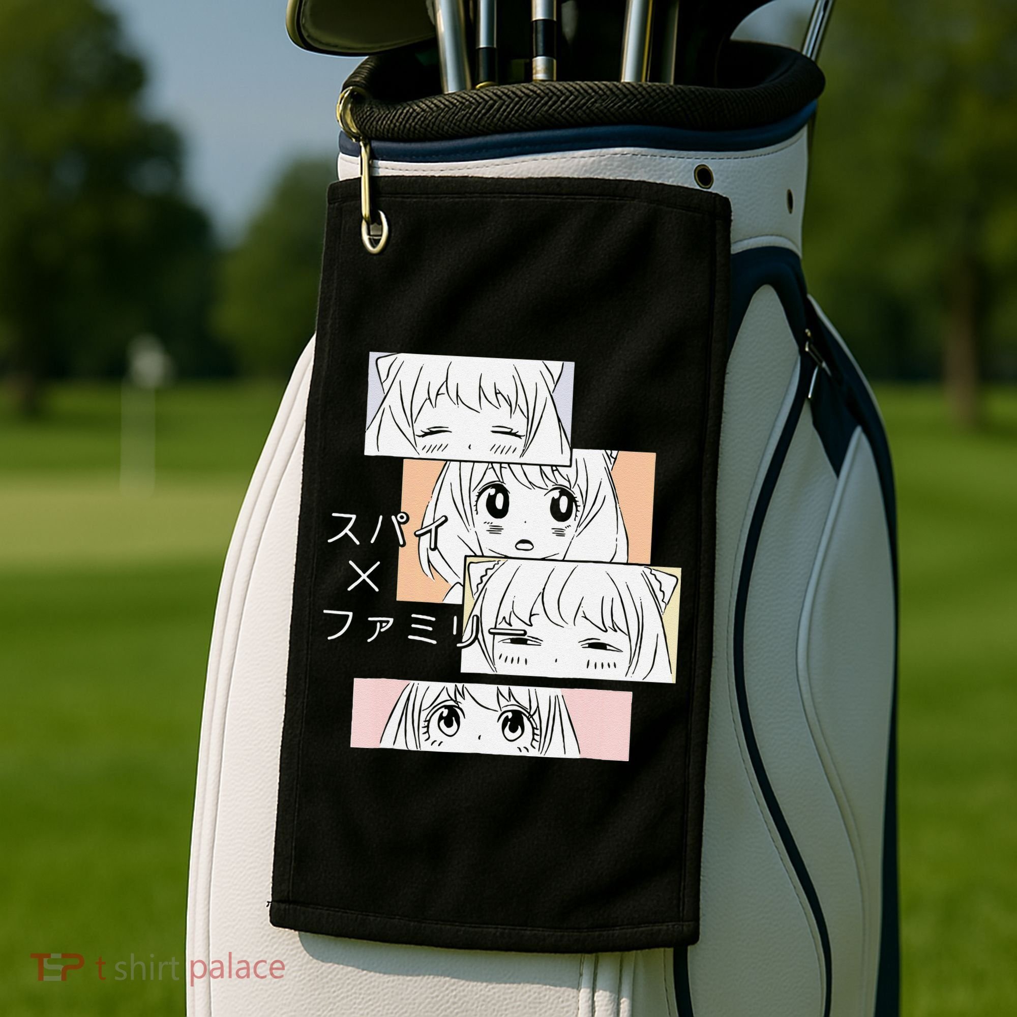 Kawaii Cute Anya Family x Spy  Golf Towel
