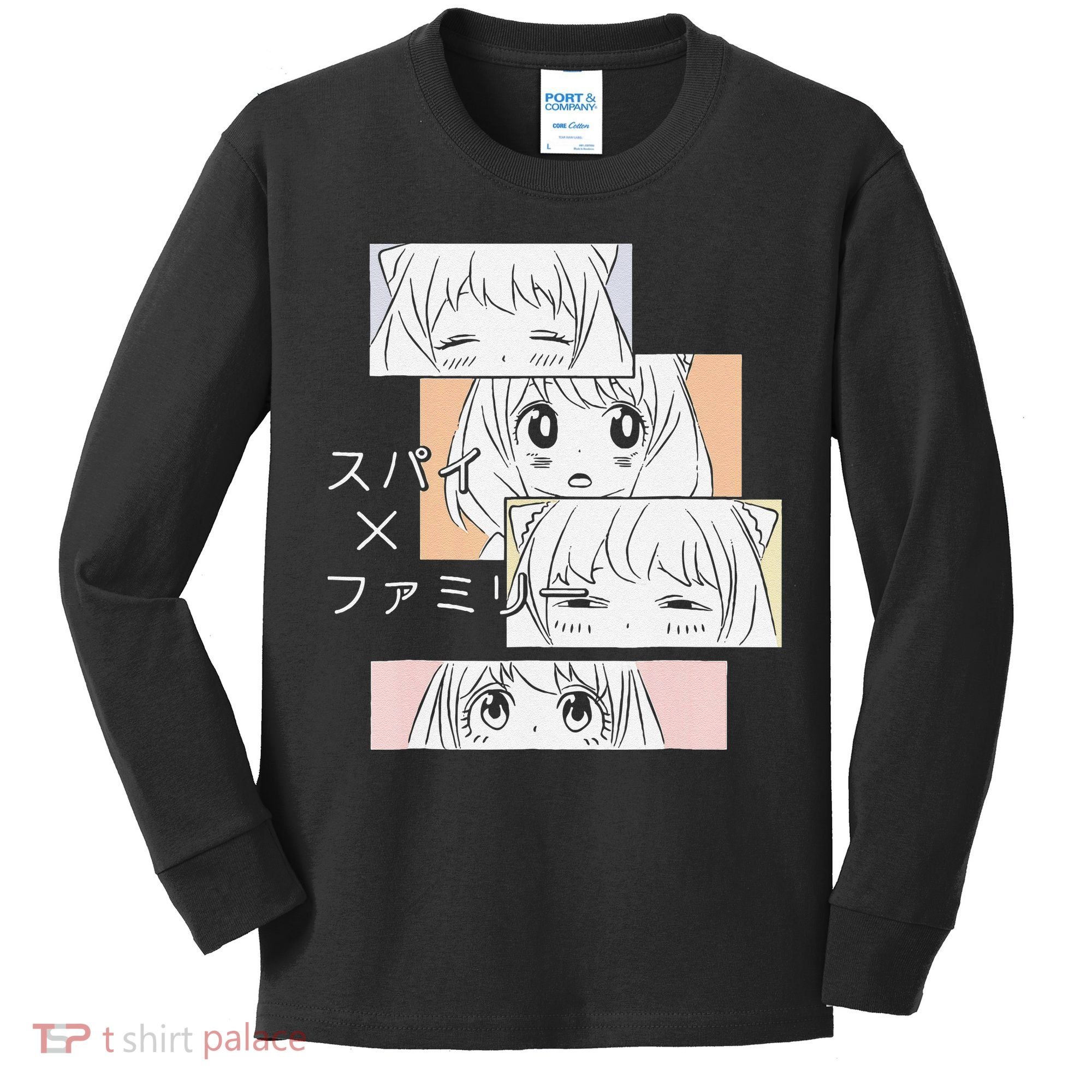 Kawaii Cute Anya Family x Spy  Kids Long Sleeve Shirt