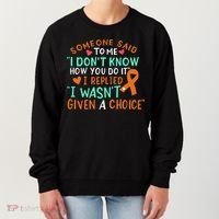 Kidney Cancer Awareness Ribbon Orange Fighter Chemo Cute Gift Women's Sweatshirt thumb 0