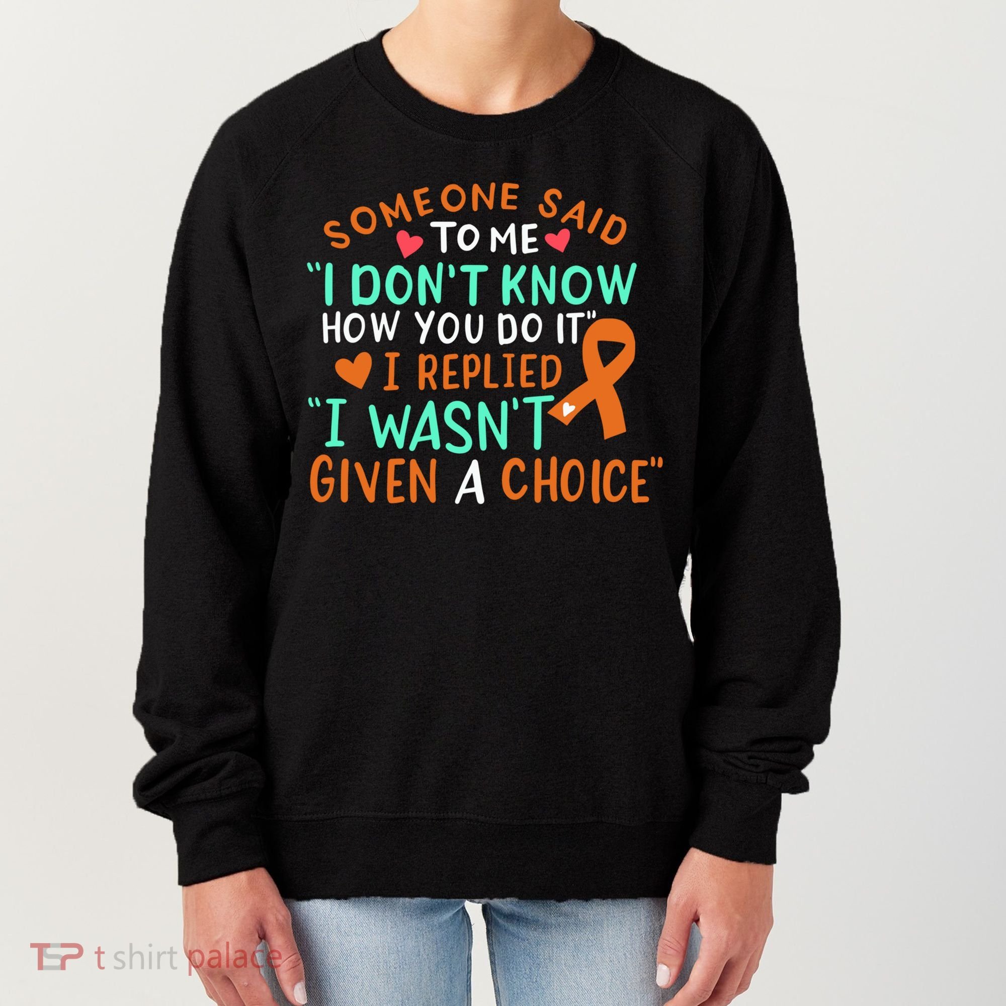 Kidney Cancer Awareness Ribbon Orange Fighter Chemo Cute Gift Women's Sweatshirt