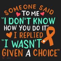 Kidney Cancer Awareness Ribbon Orange Fighter Chemo Cute Gift Hat thumb 2