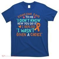 Kidney Cancer Awareness Ribbon Orange Fighter Chemo Cute Gift T-Shirt thumb 0