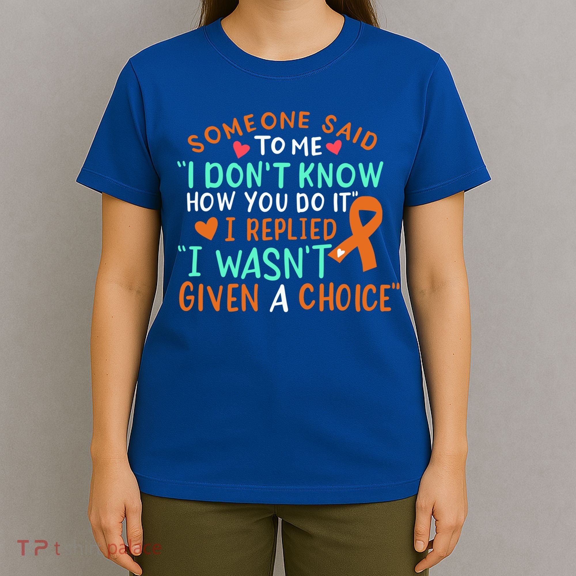 Kidney Cancer Awareness Ribbon Orange Fighter Chemo Cute Gift T-Shirt