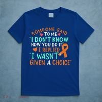 Kidney Cancer Awareness Ribbon Orange Fighter Chemo Cute Gift T-Shirt thumb 5