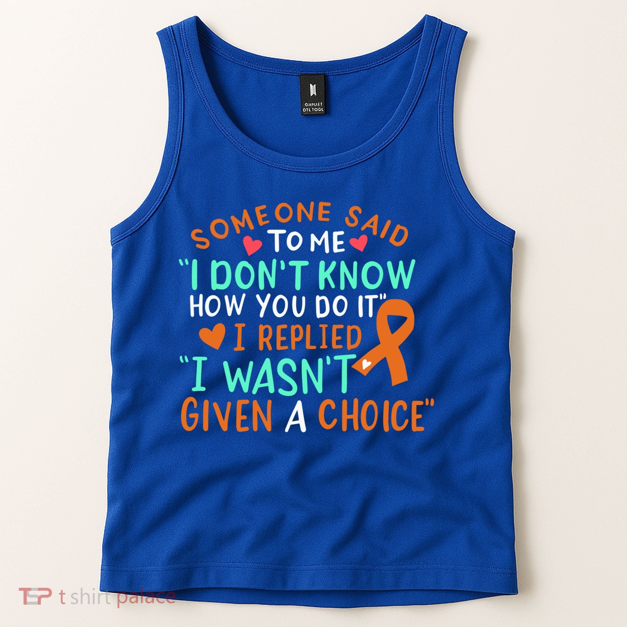 Kidney Cancer Awareness Ribbon Orange Fighter Chemo Cute Gift Tank Top