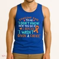 Kidney Cancer Awareness Ribbon Orange Fighter Chemo Cute Gift Tank Top thumb 3