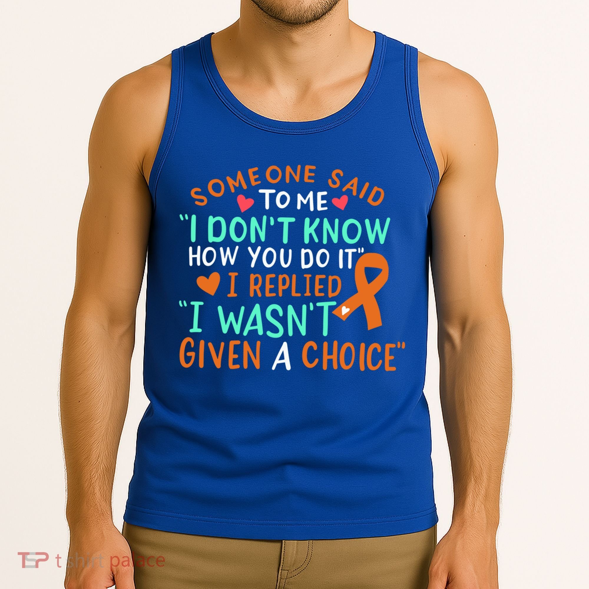 Kidney Cancer Awareness Ribbon Orange Fighter Chemo Cute Gift Tank Top