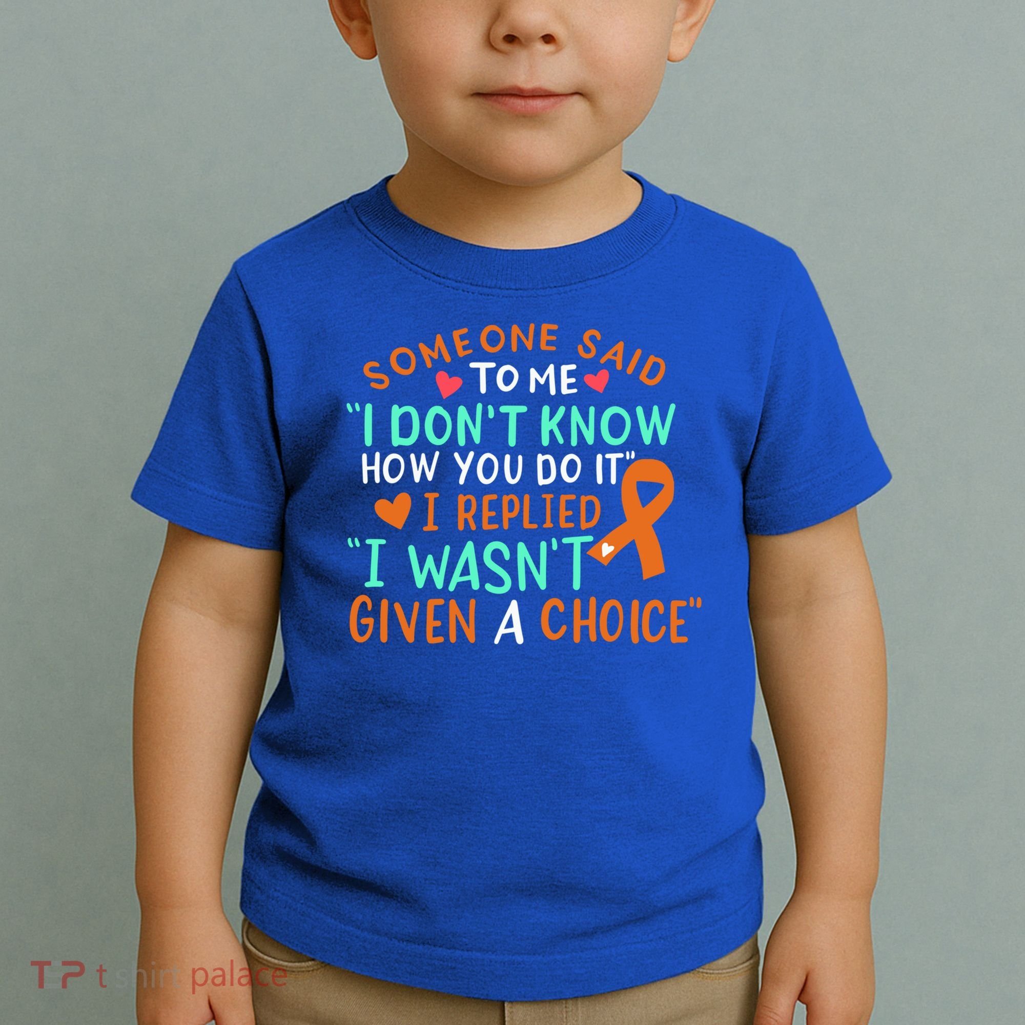 Kidney Cancer Awareness Ribbon Orange Fighter Chemo Cute Gift Toddler T-Shirt