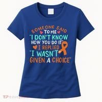 Kidney Cancer Awareness Ribbon Orange Fighter Chemo Cute Gift Women's T-Shirt thumb 0