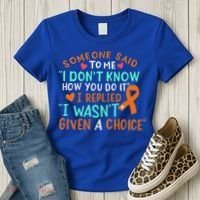 Kidney Cancer Awareness Ribbon Orange Fighter Chemo Cute Gift Women's T-Shirt thumb 3