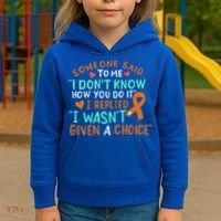 Kidney Cancer Awareness Ribbon Orange Fighter Chemo Cute Gift Kids Hoodie thumb 3
