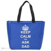 Keep Calm And Ask Dad Tote Bag thumb 0
