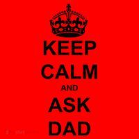 Keep Calm And Ask Dad Santa Hat thumb 1