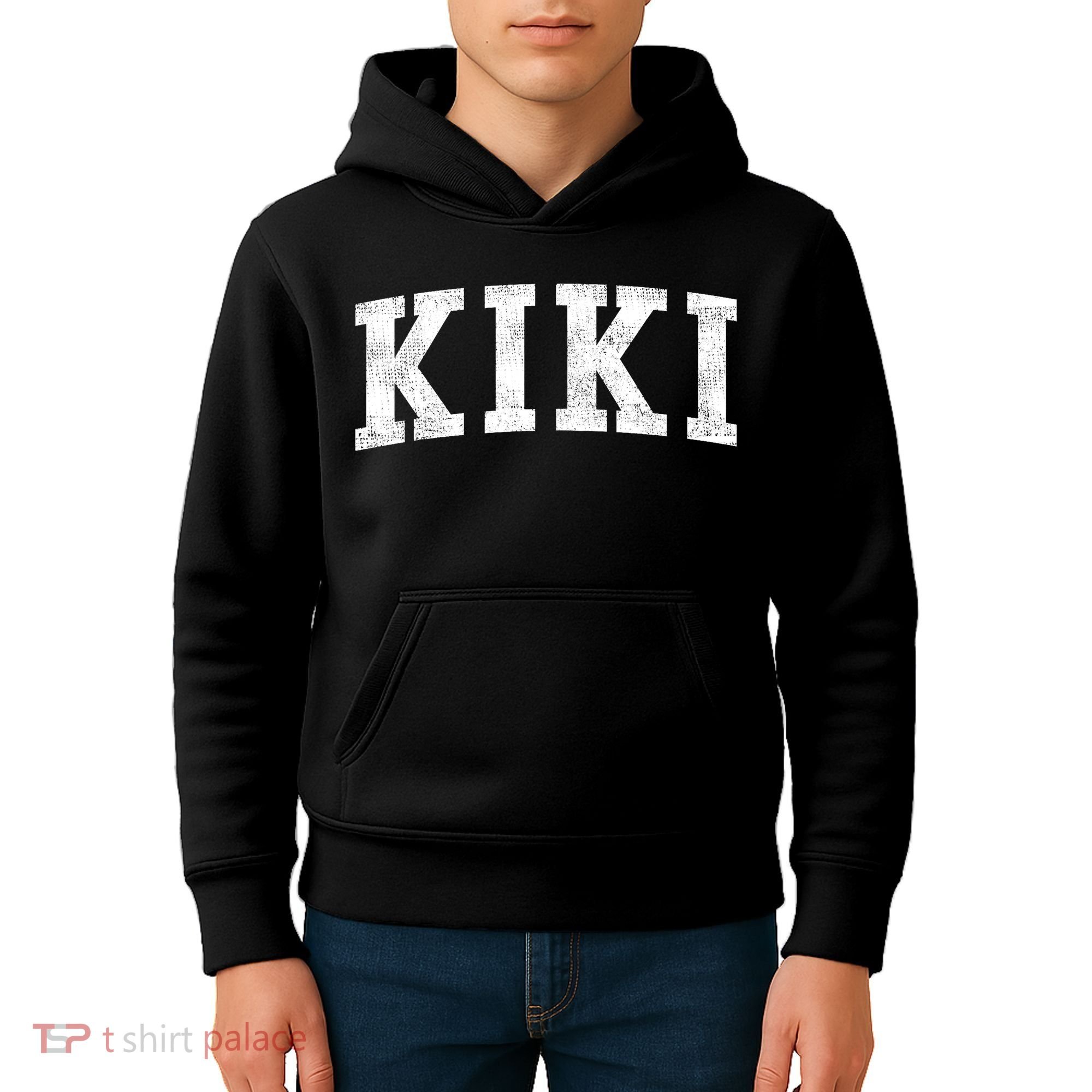 Kiki Classic Bold Font Kiki Birthday Gift Kids Hoodie