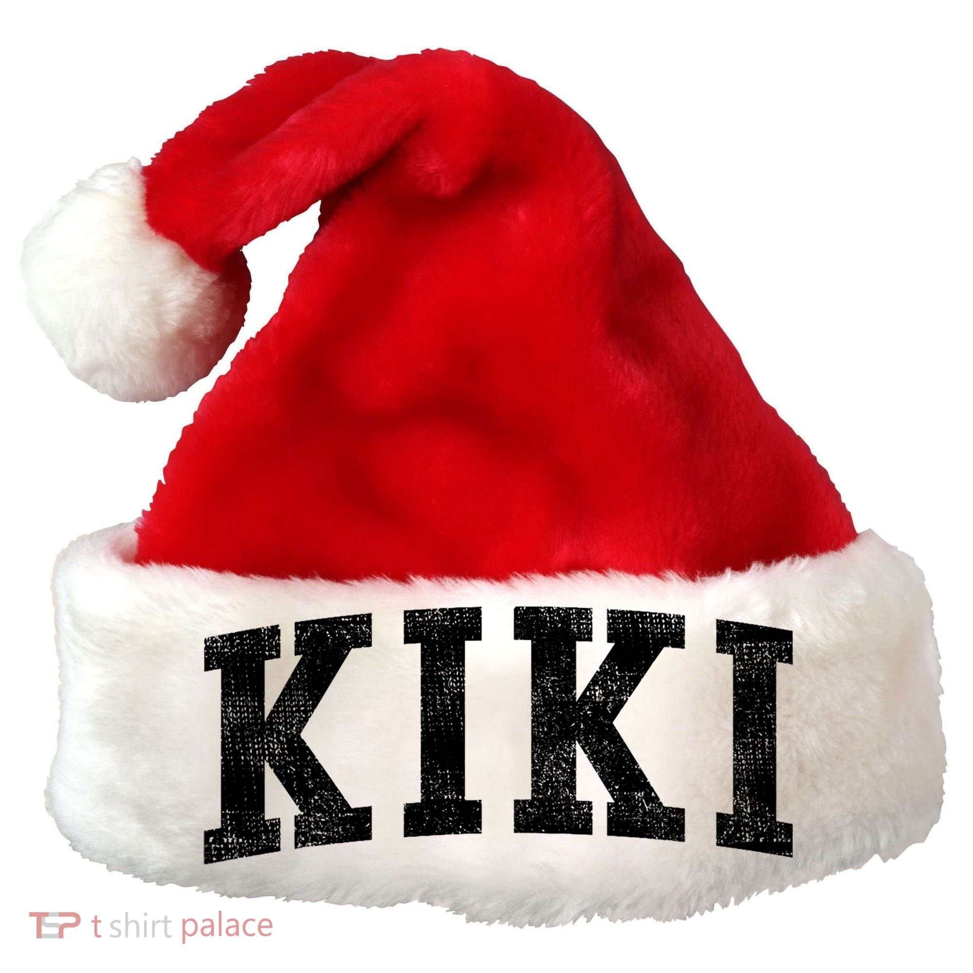 Kiki Classic Bold Font Kiki Birthday Gift Santa Hat