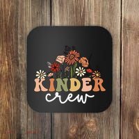 Kinder Crew Back To School Kindergarten Teacher Kinder Garten Coaster thumb 0