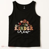 Kinder Crew Back To School Kindergarten Teacher Kinder Garten Tank Top thumb 2